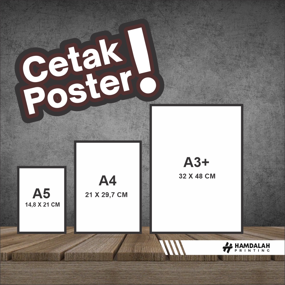 Jual PRINT POSTER CUSTOM By Hamdalah Printing | Shopee Indonesia