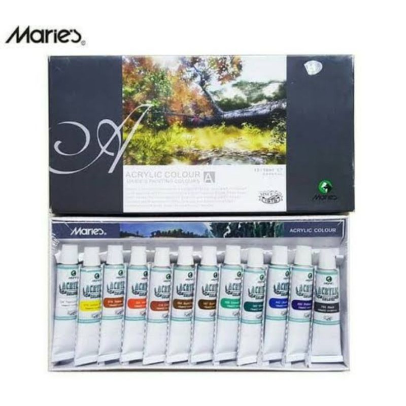 

CAT ACRYLIC 12 WARNA MARIES [ MURAHHHH ]