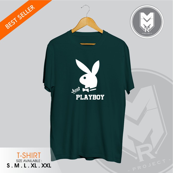 Kaos / Baju / Tshirt Just Playboy Terlaris Termurah -provermerch