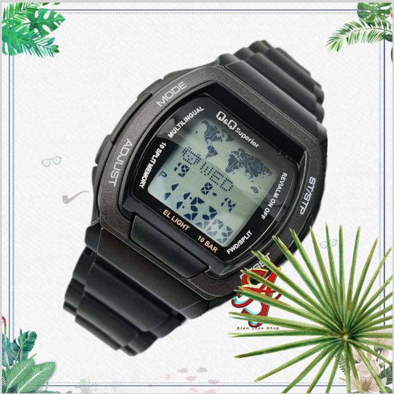 JAM TANGAN QnQ DATABANK DIGITAL PRIA JAM BAGUS KEREN  TERLARIS