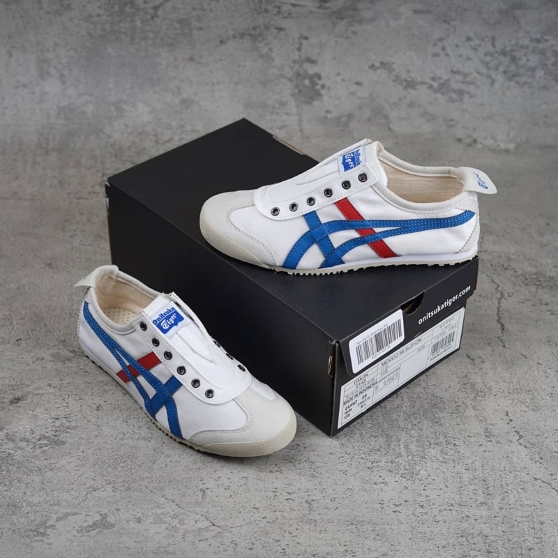 Onitsuka Tiger Slip On White Blue
