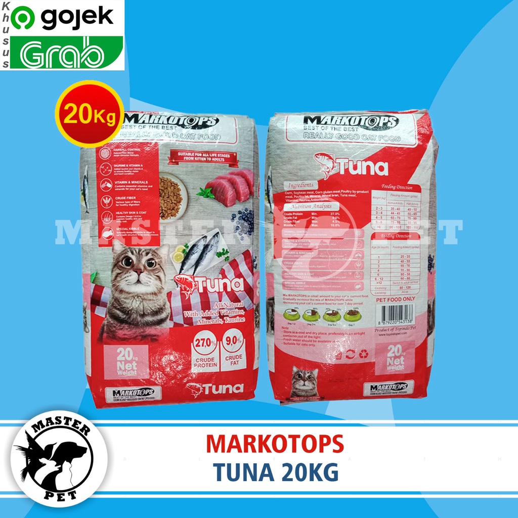 GOSEND Makanan Kucing Markotops 20kg