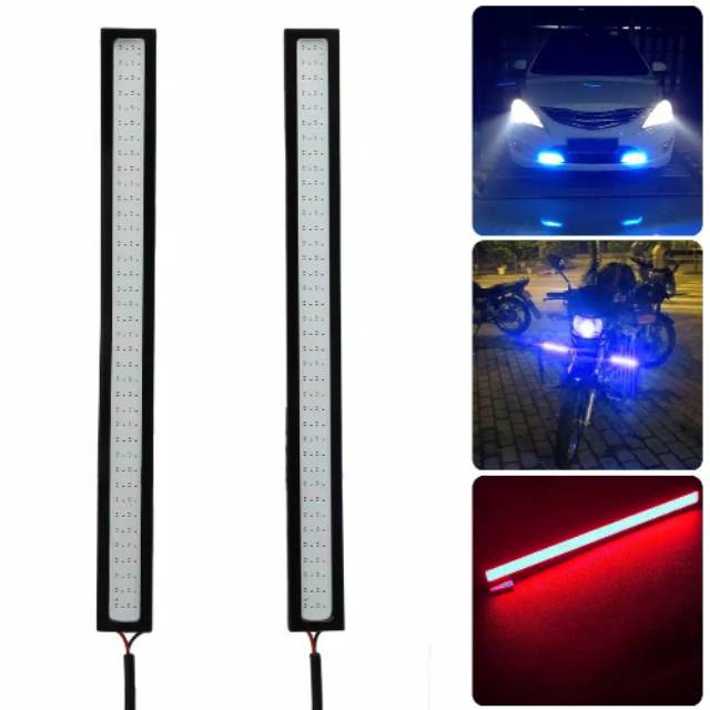 Lampu LED COB 12V Anti Air untuk DRL / Fog Lamp Mobil
