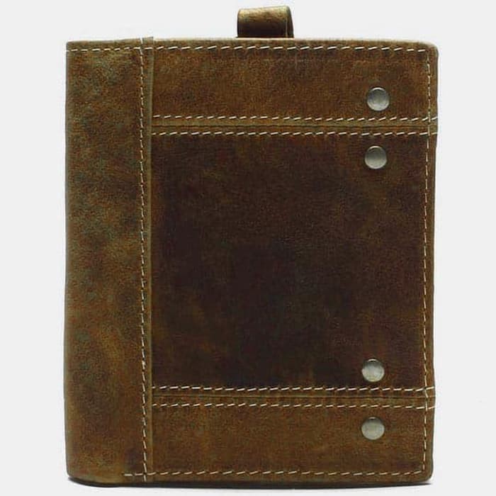 Skycom Tauren Dompet Vintage Pria Model Vertikal Bahan Kulit Sapi
