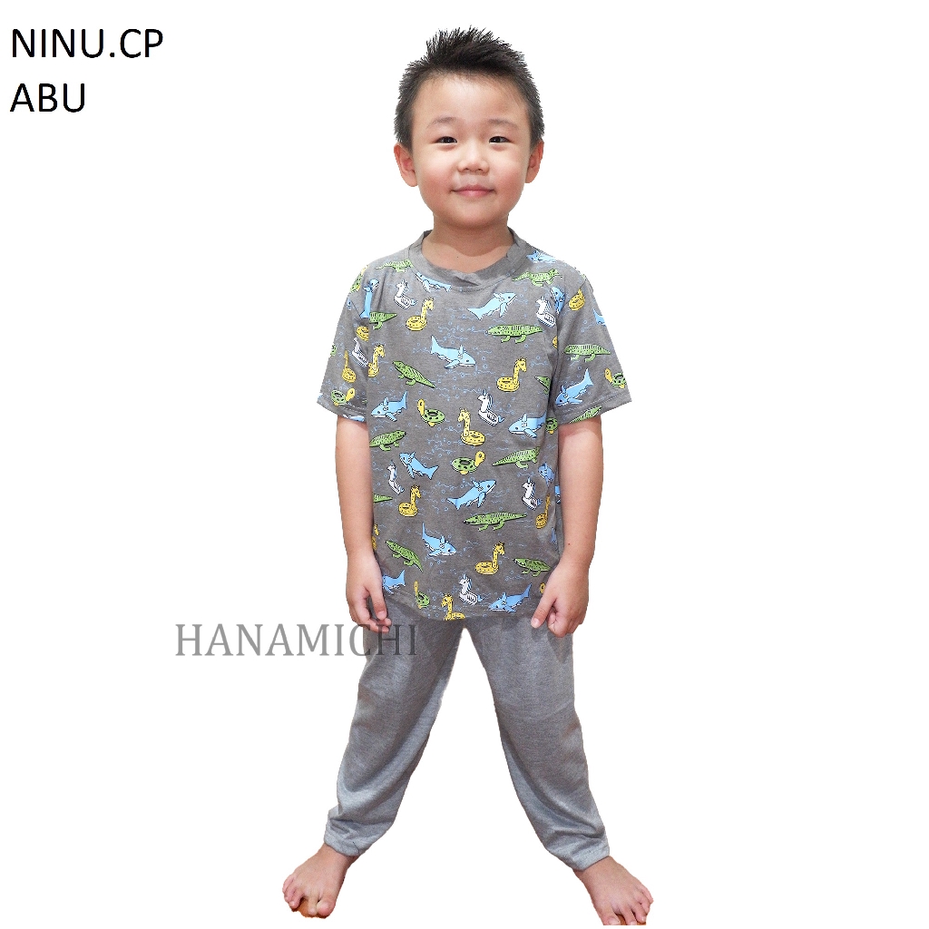 Hanamichi NINU.CP Baju Tidur Anak Bergambar Lengan Panjang