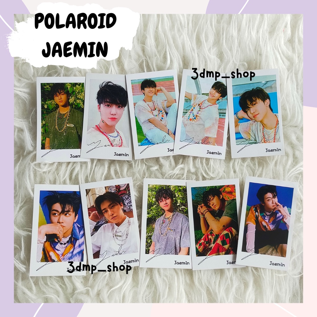 [10 lembar] Polaroid Jaemin Jisung Renjun Jeno Haechan Chenle Mark NCT Dream Kpop