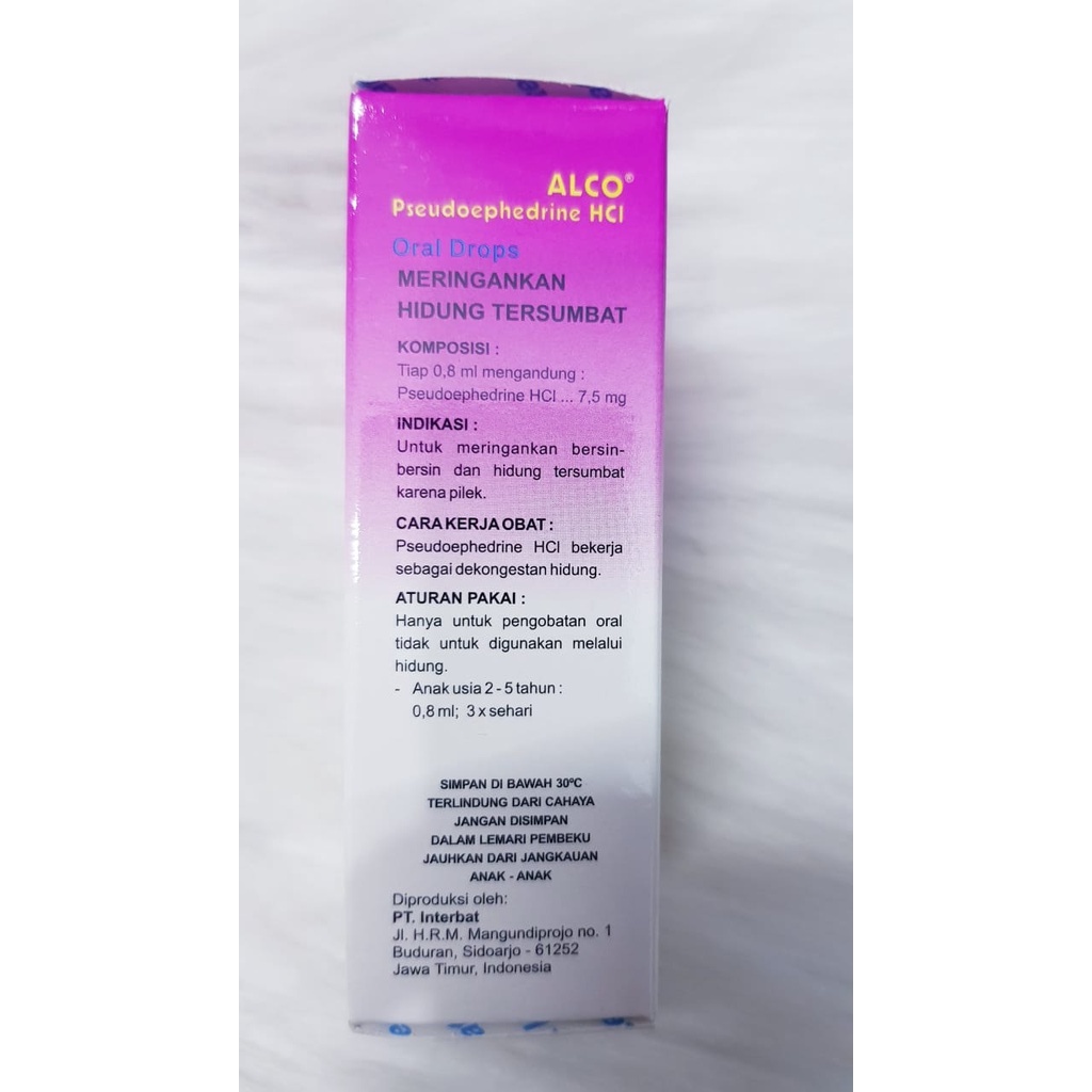 ALCO ORAL DROP RASA ANGGUR 15ML