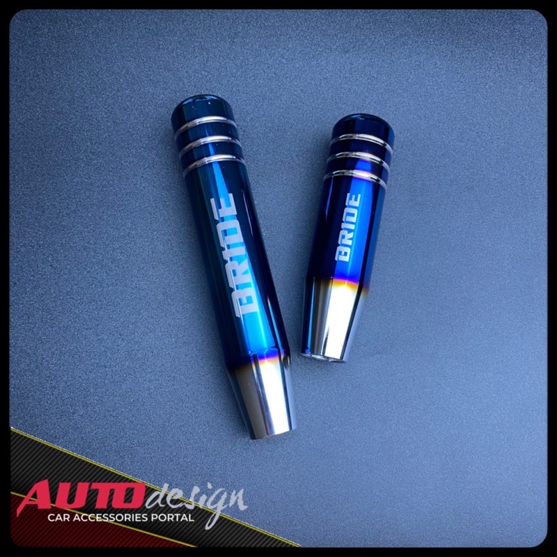 BRIDE Gear Shift Knob Mobil  Burn Tip Blue Alumunium 19cm 13cm dan 18cm Best Quality