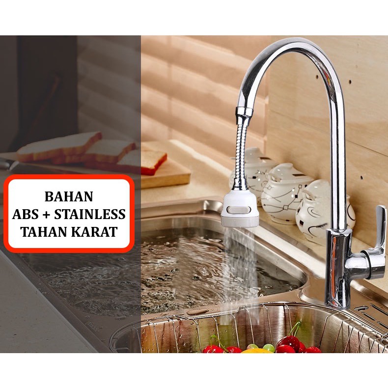 SAMBUNGAN KRAN DAPUR FAUCET EXTENDER 3 IN 1 KERAN AIR DAPUR