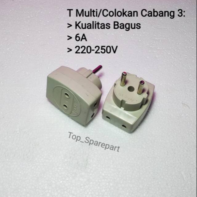 Colokan Cabang 3/ T Multi Murah