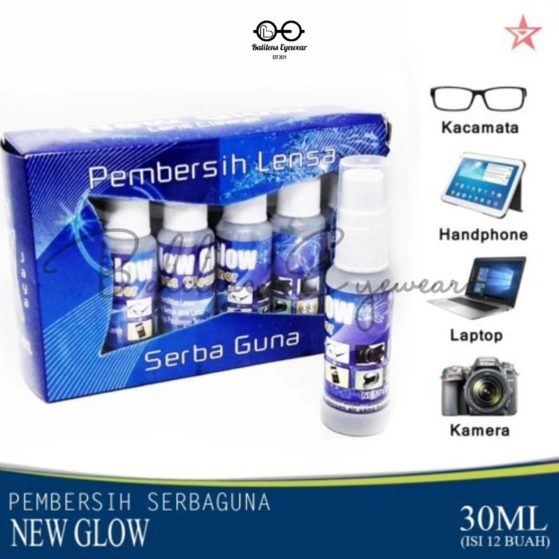 LENS CLEANER NEW GLOW - PEMBERSIH KACAMATA - PEMBERSIH SERBA GUNA