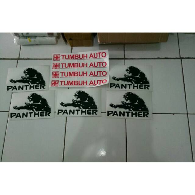 Sticker Stiker Striping List Body Pintu Bak 1 pcs Tulisan Logo Macan Isuzu panther Turbo Kotak Kapsu