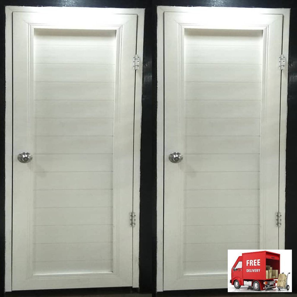 Promo Upvc Pintu Kamar Mandi Ukuran 80cm X 200cm 1 Set Komplit Berkualitas