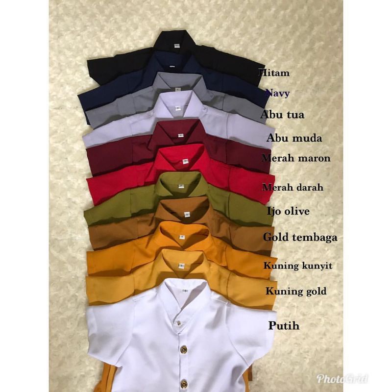 0-6 tahun Baju Safari Anak