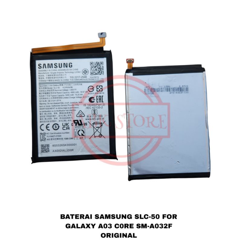 BATERAI BATTERY SAMSUNG GALAXY A03 CORE SM-A032F SLC-50 BATRE ORIGINAL