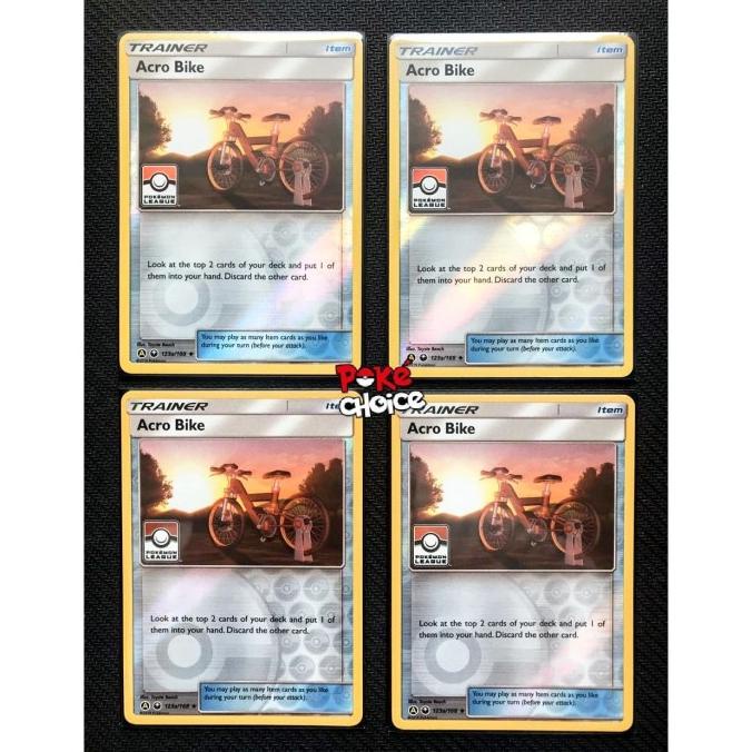 $$$$] Pokemon Card Acro Bike Alternate Art League Promo Playset