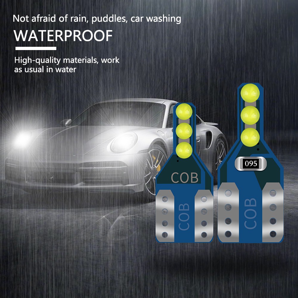 T10 LED W5W Super Bright Canbus 6-SMD COB Car Parking Lights 168 194 501 2825 Auto Wedge Turn Side Bulbs Car Interior Lamp