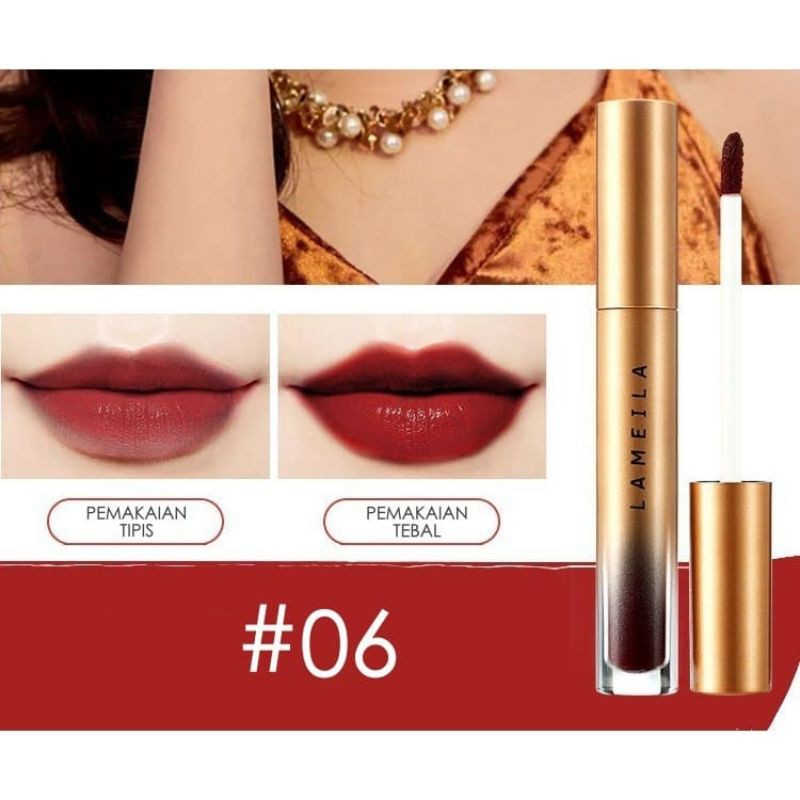 Medan Termurah Lipstick Velvet lip Glaze lipstik Lameila