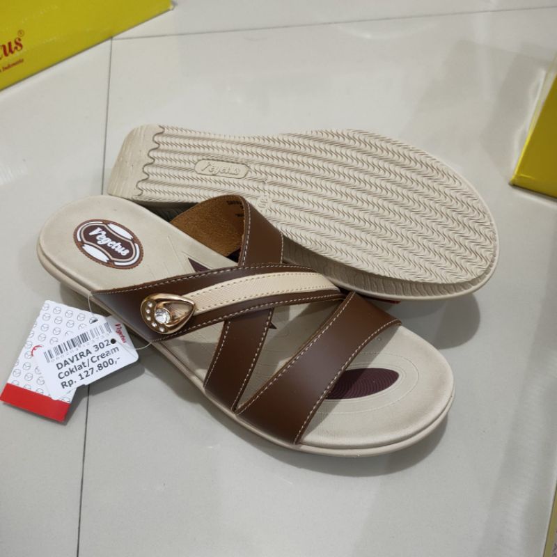 sandal wedges wanita Vegetus terbaru sol tpr karet ringan Trendy elegant keren murah