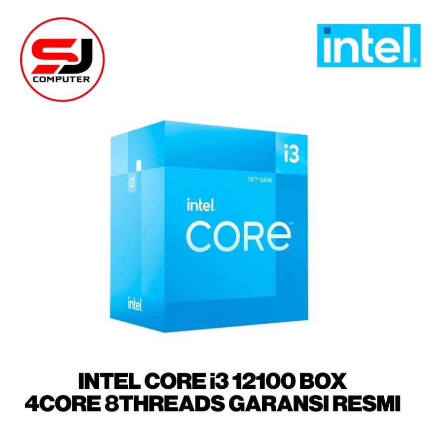 Processor Intel Core i3 12100 4 Core 8 Thread LGA1700 Alder Lake Processor 12100