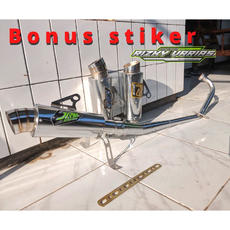 Knalpot racing RCB JRM DOS satria fu F150 old new jupiter Mx 135 new old  old FULL SYSTEM