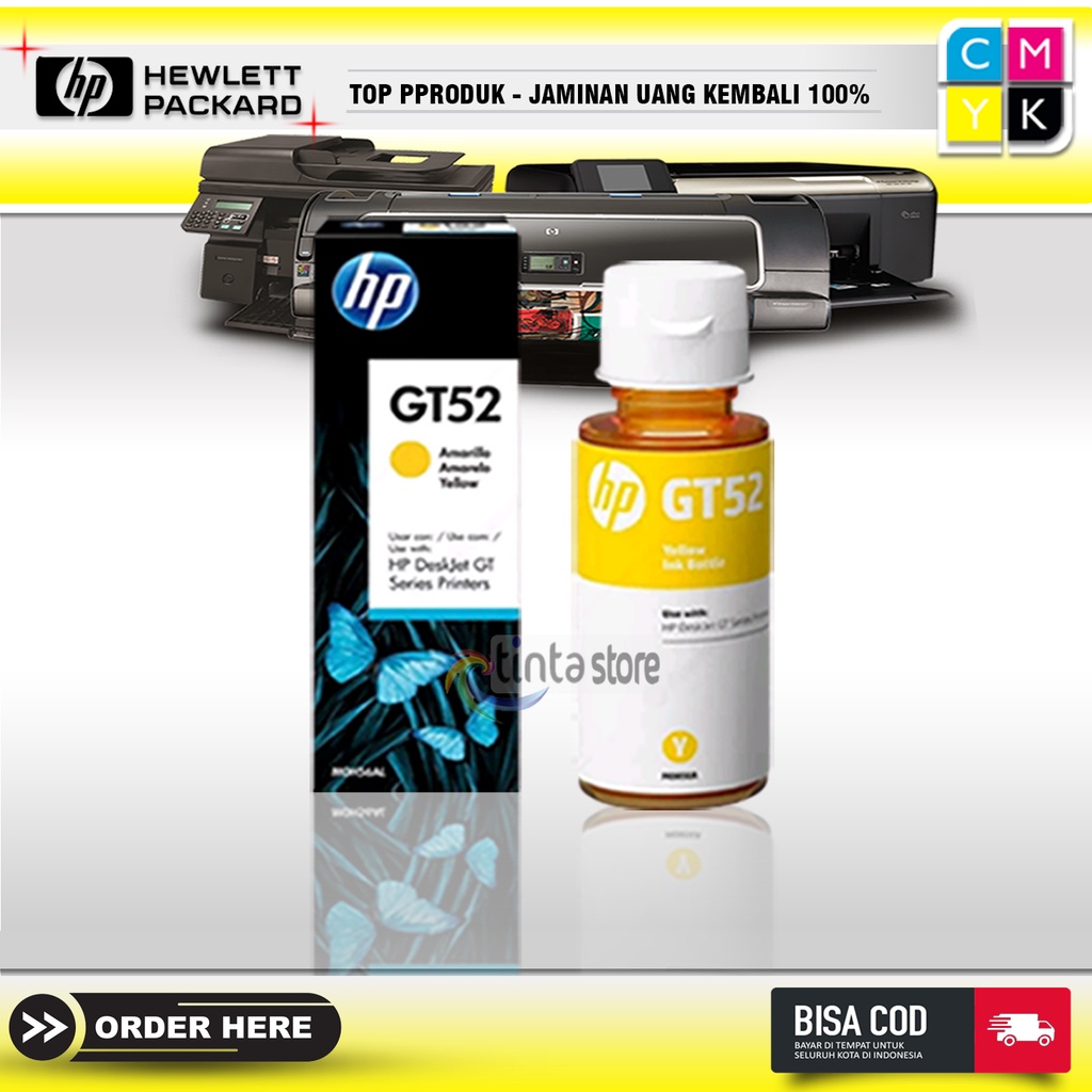 Tinta printer HP GT-51 GT-52 YELLOW ink 115 310 315 410Tinta printer HP GT-51 GT-52 ink 115 310 315 410