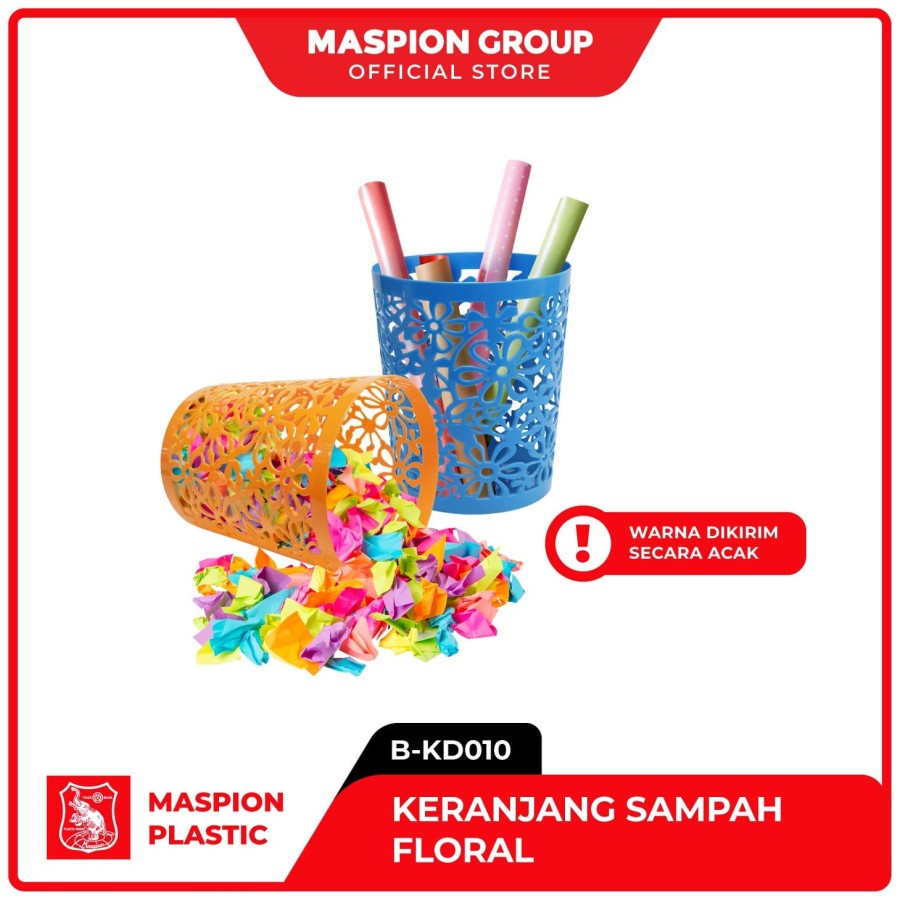 Jual Ok Tong Sampah Tempat Sampah Maspion Floral Dustbin Diameter