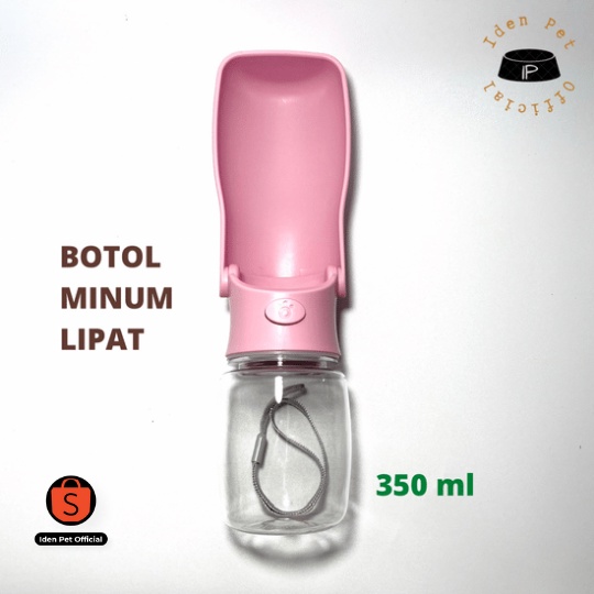 Botol Minum Lipat Portable Anjing Kucing Foldable Dog Travel Water Bottle 350ml