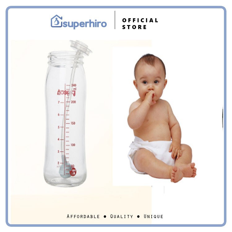 Selang Dot Anticolic Botol Bayi standar Neck + strawbrush