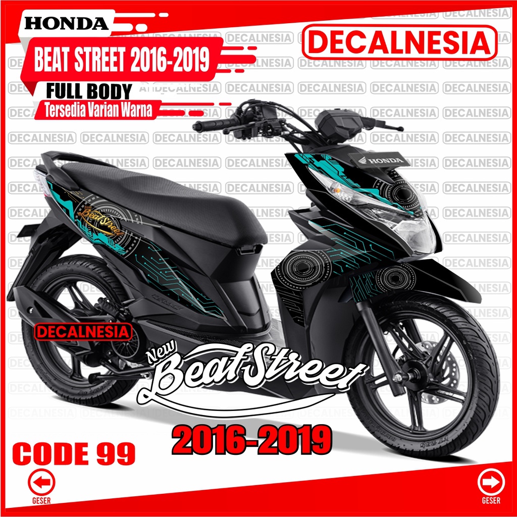 Decalnesia Decal Beat Street Old 2018 2019 Full Body Stiker Motor Street 2016 2017 Sticker Modif Dek