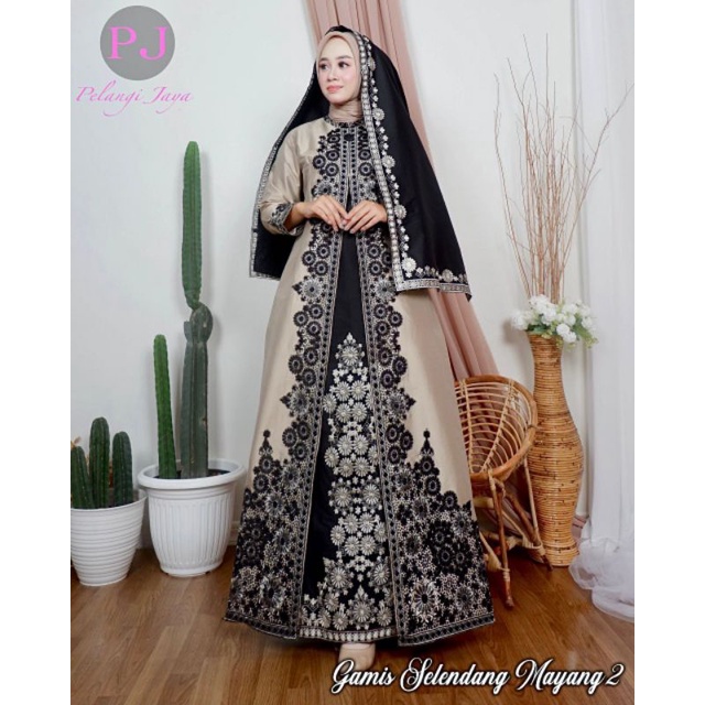 Gamis Selendang Mayang Original Pelangi Jaya Butik