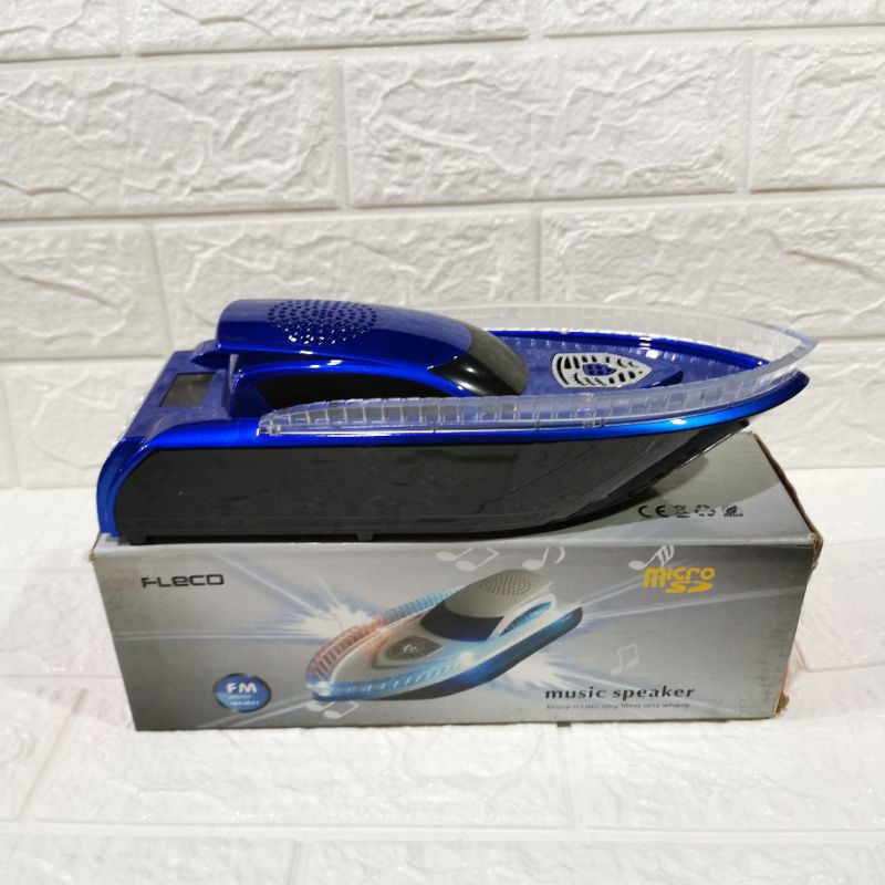 FLECO CRUISE KAPAL PESIAR MUSIC PORTABLE MINI SPEAKER MP3 MP4 USB FLASHDISK PLAYER RADIO FM KECIL
