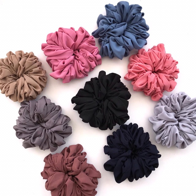 Ayasha Hijab - Scrunchie Hijab Scrunchies Ikat Rambut Anti Pusing Scrunci Grosir