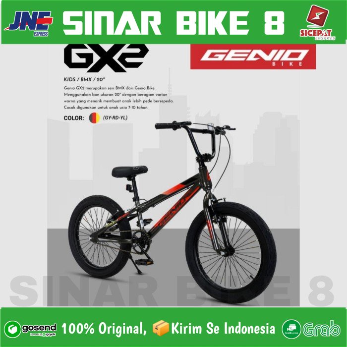 Sepeda Anak Laki Ukuran 20 Inch BMX GENIO GX 02