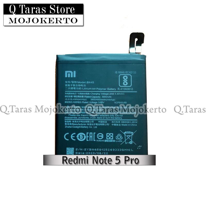 Baterai Redmi Note 5 Pro Original