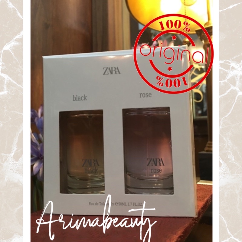 ZARA PARFUME EXCLUSIV WOMEN BLACK & ROSE 50 ML x 2 PCS