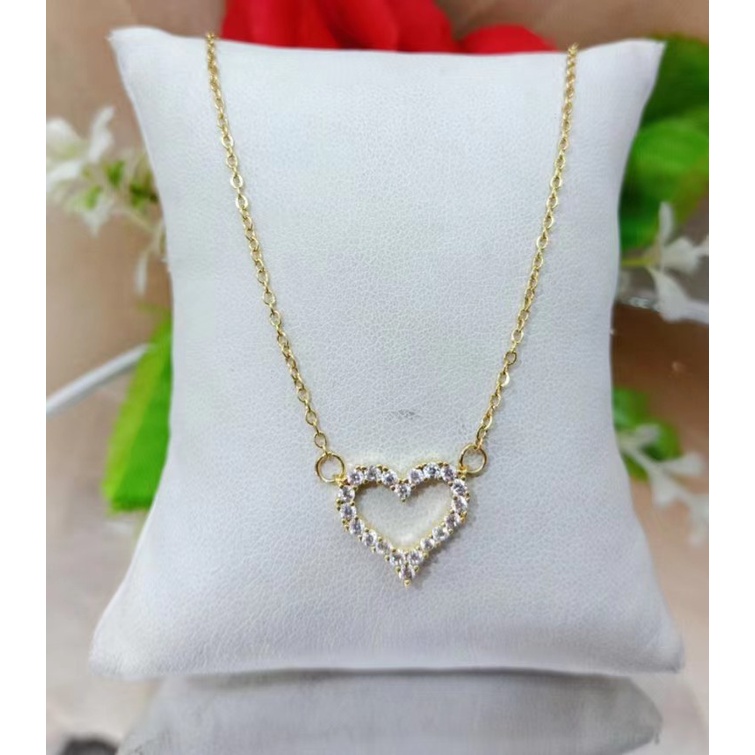 Kalung titanium permata perhiasan fashion w11-14