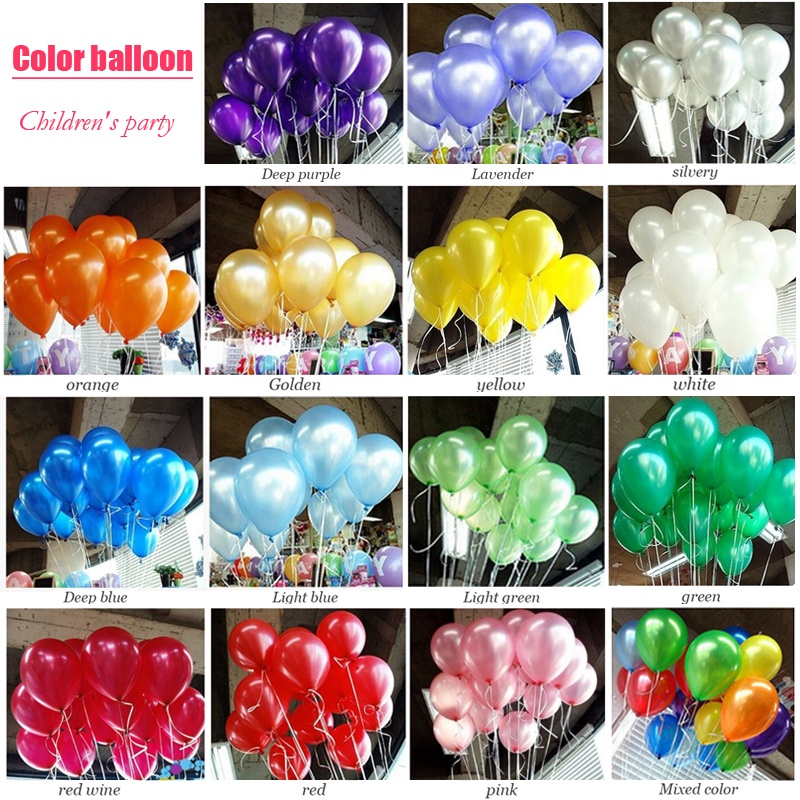 Hot Sale/20 /50/100pcs Balon Latex Warna-Warni/Balon Udara Lateks Tebal Untuk Ulang Tahun Pernikahan Supply Pesta Warna-Warni Anak Mainan Tiup