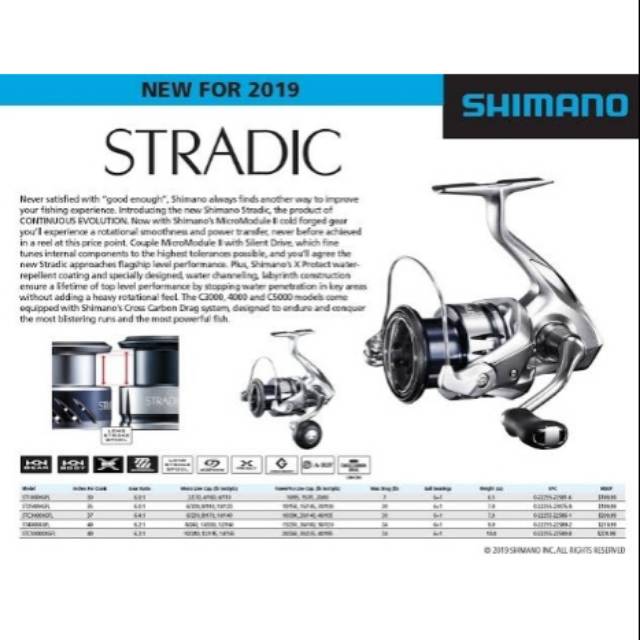 Jual Reel Pancing Shimano Stradic Fl 1000hg 2500hg 3000 Hg Xg 4000xg 5000xg Indonesia Shopee Indonesia