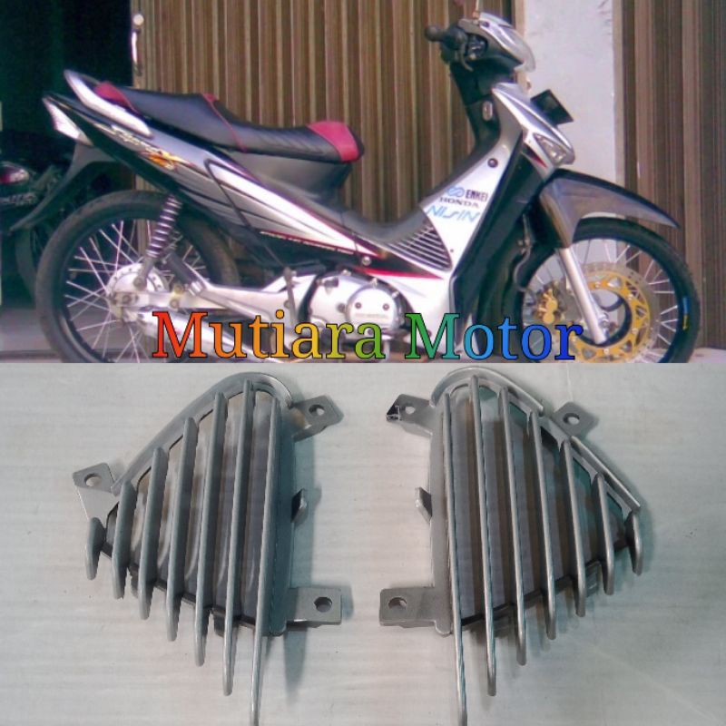 Cover Angin Sayap Supra X 125 Lama Warna Silver