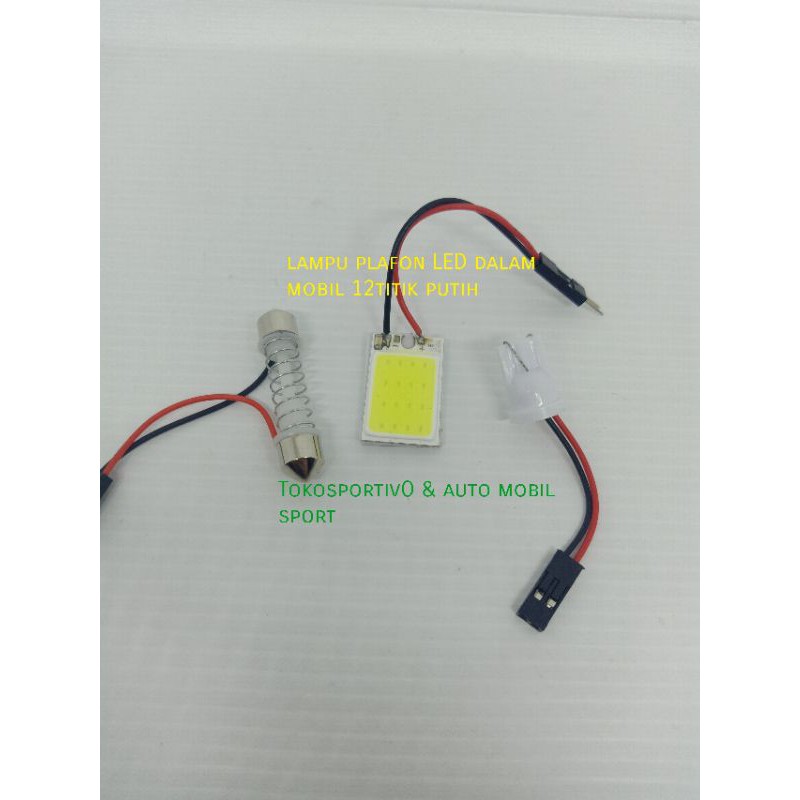 Lampu bohlamp plafon cabin mobil Led plasma 12titik putih Lampu interior mobil semua mobil universal