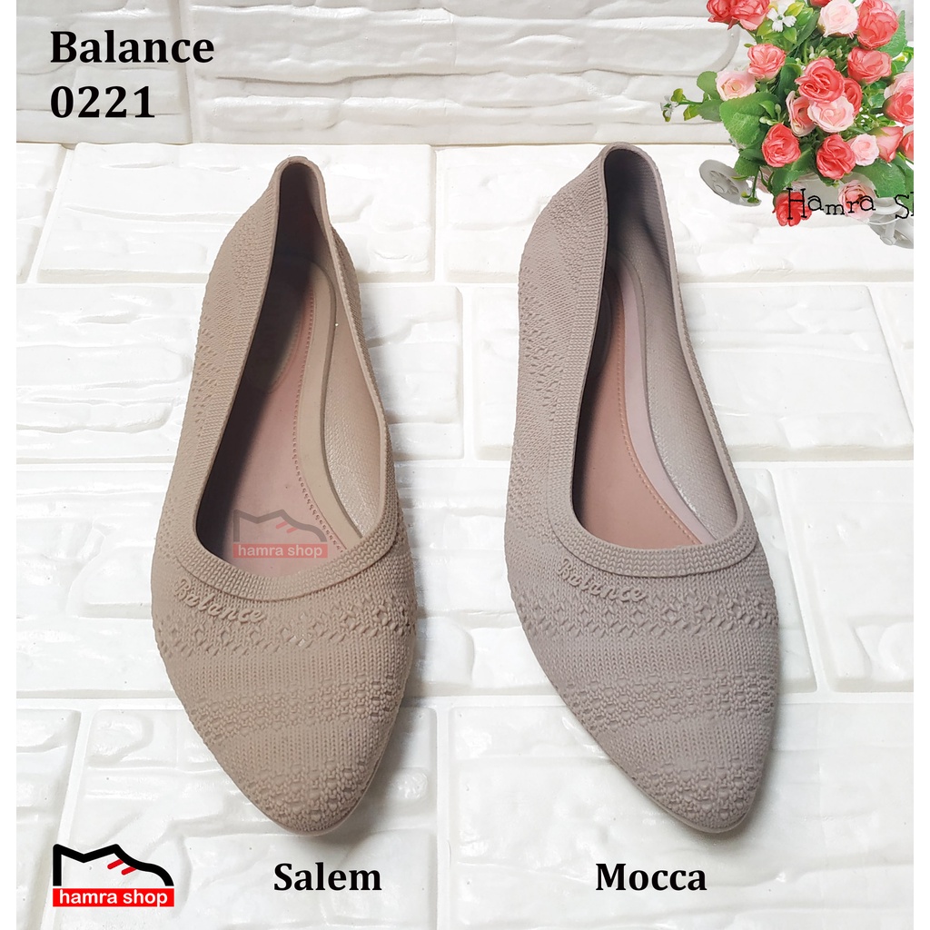 Balance 0221 Sepatu Flatshoes Wanita Bahan Jelly