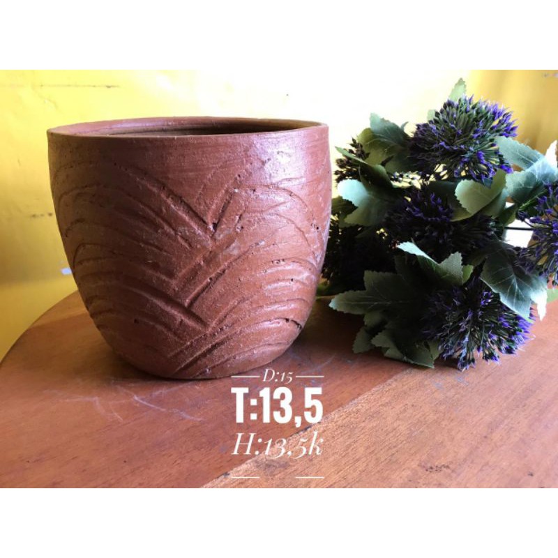 pot tanah liat pot teracotta pot lucu unik