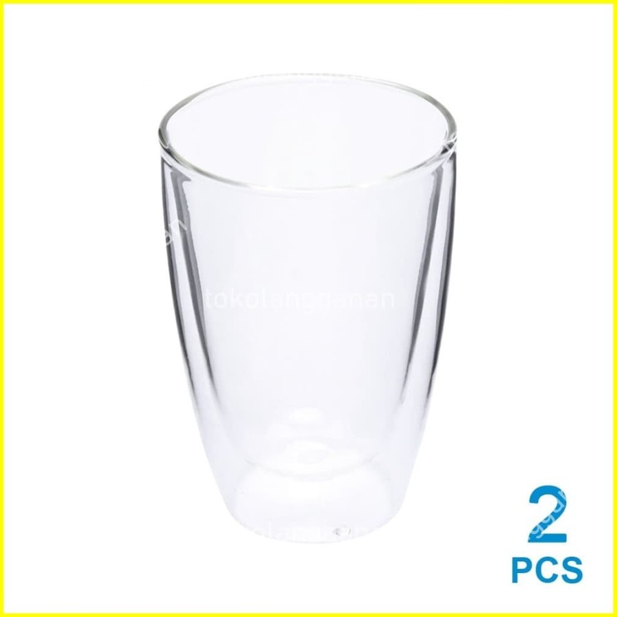 Delicia 270 Ml Set 2 Pcs Gelas Double Wall