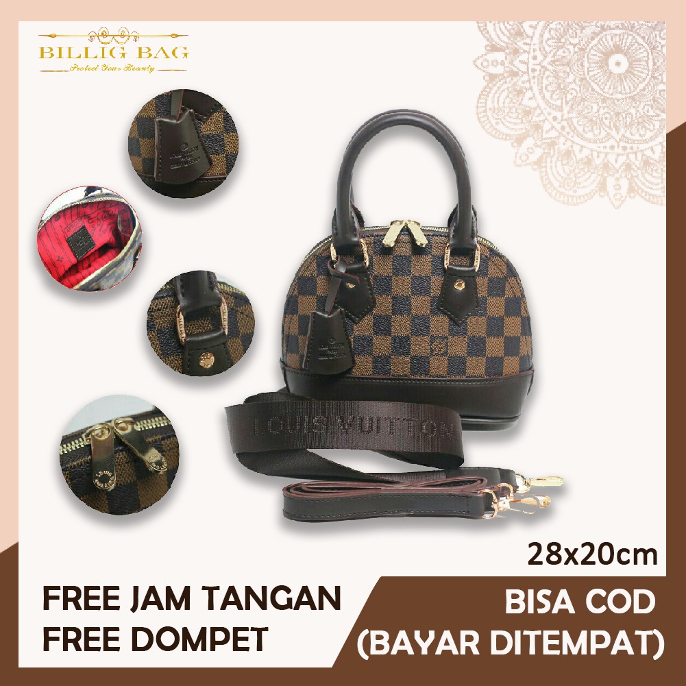 LV Tas Selempang Wanita 3 in 1 uk 28x20 cm Fashion Kekinian terbaru dan termurah  TA050