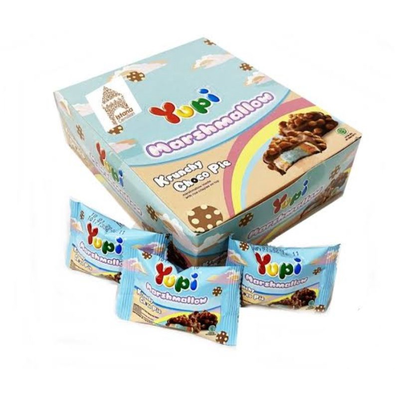 

YUPI CRUNCHY CHOCO PIE BOX ISI 24PCS by flowsnack