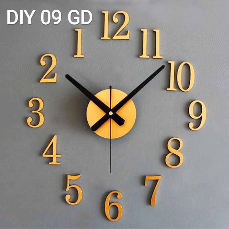 Jam Dinding DIY Unik Quartz Wall Clock Creative Dekorasi Interior-DIY 09 JAM TERBALIK