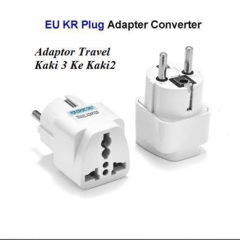 Over Steker Kaki 3 ke Kaki 2 / Universal Travel Adaptor / Colokan