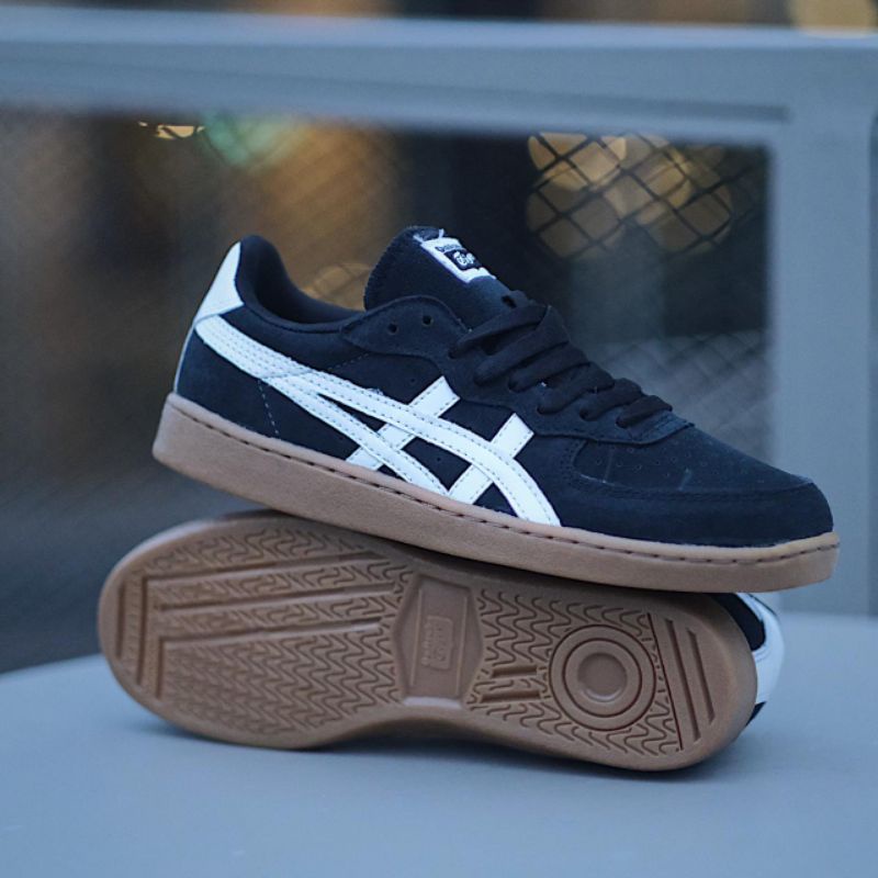 Sepatu Ohinisuka T1ger GSEM Black White Sol Gum Original Sneakers Pria