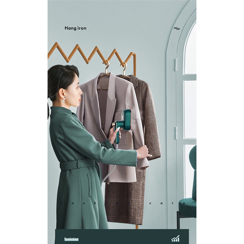 Setrika Mini Travel 2 in 1, Seterika Gosok Baju, Seterika Semprot dan uap cepat panas